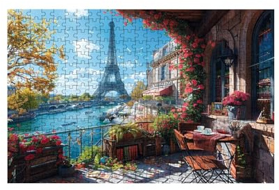 Puzzle 3000 Teile Paris Puzzle 3000 Teile Erwachsene Seine Holzpuzzle Erwachsene, Klassische Puzzle für Lehrreich Stress Abbauen als Frühlingsdeko Wohnzimmer Geschenke für Frauen 80x120CM LZPT-03000