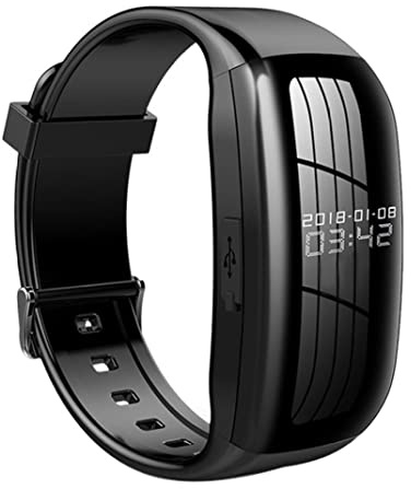 Xweptuy Enregistreur vidéo Vocal numérique 8G, caméra Audio, Bracelet, Dispositif d'enregistrement antibruit