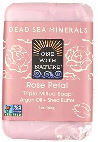 One with Nature Dead Sea Bar Soap, Rose