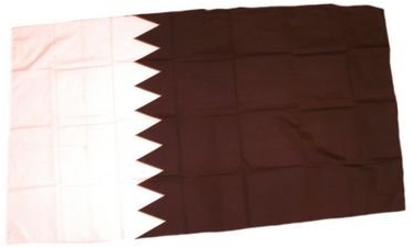 Fahne/Stockflagge Katar 30 x 45 cm Flagge