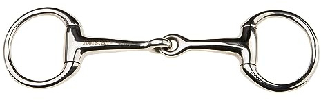 Korsteel Stainless Steel Jointed Eggbutt Bradoon Snaffle Bit