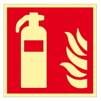 Brandschutzzeichen Brandschutzschild Feuerlöscher ISO Kunststoff nachleuchtend #6913762