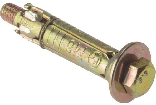 ForgeFix Masonry Anchors - Loose Bolts | M8 x 40mm | Zinc Yellow Passivated | Bag 10