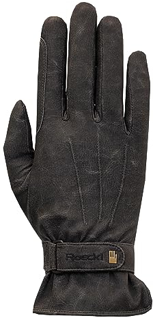 Roeckl Sports Reithandschuh Weymouth, Turnier Winter Handschuh, Schwarz Stonewashed 9