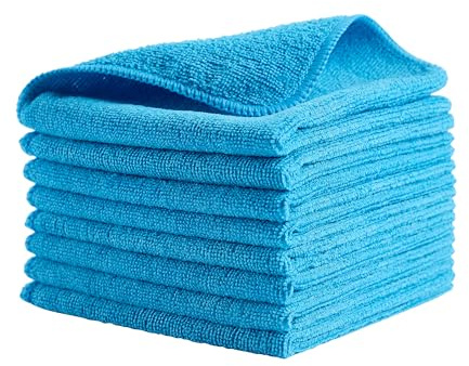 Rubbermaid Commercial Products Hygen r-40 Recycled Microfibre Cloths | For Household & Commercial Cleaning | 24 Pack, 40 cm x 40 cm, Blue | Commercial-grade construction withstands up to 500 wash cycles, reducing waste while lifting dust and grime efficiently.