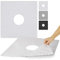 Vive Shower Mat with Drain Hole - 56 cm by 56 cm Square Non Slip Safety Bath Mat for Bathtub - Suction Cup Traction Skid Pad for Stalls, Loo Floors, Tub - Textured Rubber - For Everyone