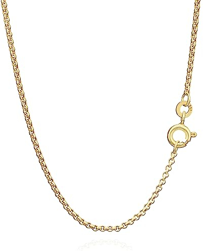 NKlaus 45cm Erbskette 333 Gelbgold 8 Karat elegante Halskette Breite: 1,5mm Collier 3,22g schwer 8817