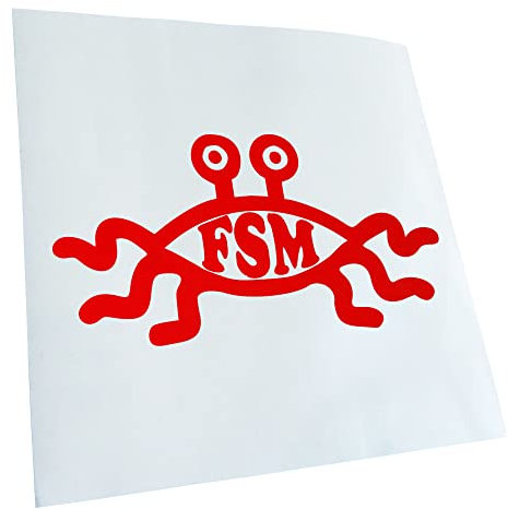 Kiwistar - Autoaufkleber - FSM - Heckscheibe Auto Aufkleber wetterfest für Kfz LKW Mofa Truck - Sticker außen selbstklebend Tuning Zubehör für Fenster Fahrzeug Scheibe