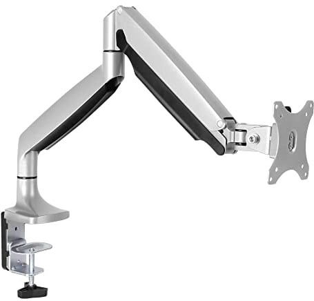 AVLT Halloween Single 13-34 Monitor Arm Desk Mount fits One Flat/Curved/Ultrawide Monitor Full Motion Height Swivel Tilt Rotation Adjustable Monitor Arm - VESA/C-Clamp/Grommet/Cable Management