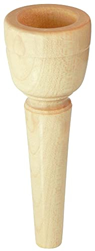 Lechgold MUA21 Mundstück für Alphorn 21 mm (aus Ahorn, Kesselweite: 21 mm, Kesseltiefe: 25 mm, Durchgangsbohrung: 5,5 mm)