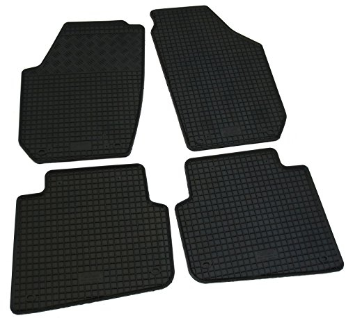 Gummi Fußmatten Set, 4teilig, Gummifußmatten Gummimatten Matten