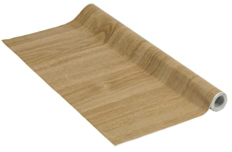 Venilia Klebefolie | Eiche hell Holzoptik Braun | 67,5 cm x 3 m, Stärke 95μ | selbstklebende Möbel-Folie, Dekofolie, Tapete, Küchenfolie | PVC ohne Phthalate | Made in EU