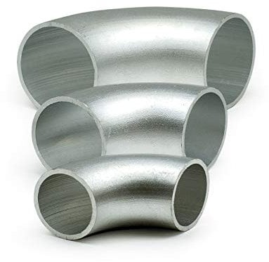 Heck & Sevdic GbR 2x Aluminium Rohrbogen 90° Norm 3 Ø40x3mm AW 6060 - Alu Schweißbogen - Rundrohrbogen Hosenrohr AlMgSi - Aluminium Rohrbögen in verschiedener Stückzahl