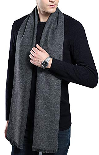 Écharpe Homme Foulard Cachemire Pashmina Châle Unisexe Vintage Étole Classic Luxueux Vogue Longue Cache-col Écharpe Chaud Convient Automne Hiver Cadeau de Noël 180×30cm Offre Broche