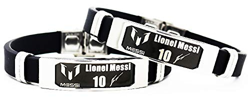 Fußball M-essi nspirierende Unterschrift verstellbare Armbänder Sport Silikon Armband 2 Stück