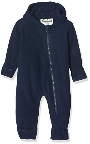 Playshoes Fleece-Overall Unisex Kinder Jumpsuit, dunkelblau, 74