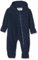 Playshoes Fleece-Overall Unisex Kinder Jumpsuit, dunkelblau, 74