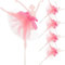 Amosfun 5 stücke ballerina mädchen cupcake topper geburtstagstorte topper party kuchen liefert für hochzeit braut baby shower birthday party (rot)