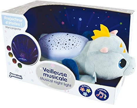Jemini 023965 Leon der Drache Plüschtier mit Musik und Licht, +/-34 cm