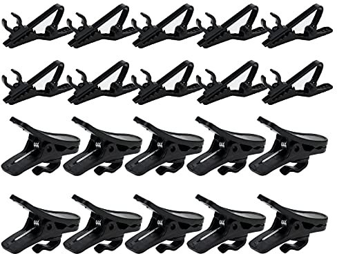 Pince à cravate en métal sans fil pour microphone et micro en plastique pour enregistrement vidéo, Porte Micro