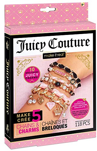 Make It Real Juicy Couture DIY Schmuckbastelset Dream Collection: 5 zauberhafte Armbänder zum Selbermachen mit Perlen, Anhängern, Kettchen und Bändern | Geschenk für Mädchen ab 8 Jahren