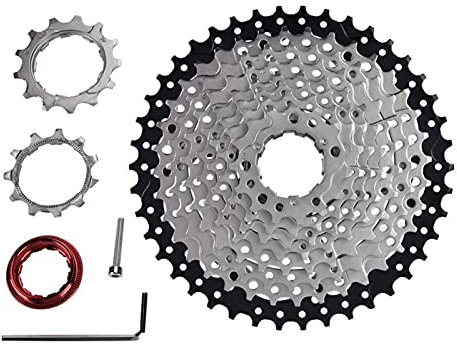 Kuuleyn Fahrradkassette 10-Fach, ausgehöhltes Design Fahrradfreilauf Kassettenritzel 10-Fach 11-42T Fahrradersatzzubehör passend für Shimano,SRAM