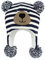 Durio Baby Mütze Wintermütze Kleinkind Kinder Mädchen Jungen Earflap Beanie Warm Strickmütze mit Bommel Navy 6-12 Monate (Tag Size S)