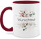 Tasse Tassen 325ml - Aufdruck selbst gestalten - Wunschtext I Geschenk personalisiert I Geschenk Weihnachten - 325 ml - Bordeauxrot - kaffeetasse fürs büro custom mug personalisierte blume
