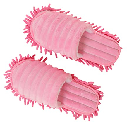Alipis 1 Paar Geräuschreduzierende Hausschuhe Reinigungsmopp Pantoffel Hausstaubschuhe Mop Hausschuhe Badezimmer-mop-Hausschuhe Hausschuhe Abwischen Hara Boden Staubtuch Männer Und Frauen