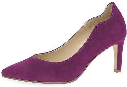Gabor Degree Womens Court Shoes 5 UK Orchid Suede