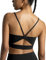 Colorfulkoala Dreamlux Schleife Strappy Sport BH Damen Low Impact mit Entfernbaren Polstern, Schwarz, M