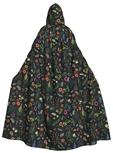 RFSHOP Boho Black Denim Blue Lupin Hooded Cloak Unisex Adult Cloak with Hood Halloween Christmas Hooded Cape Cosplay Costume