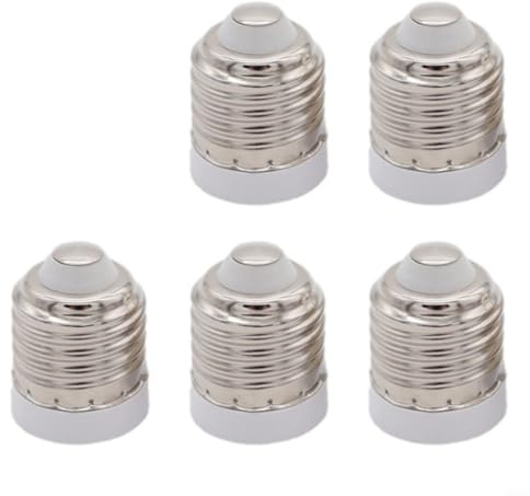 Adapter Konverter E27 auf E17 Glühbirne Adapter Kandelaber Lampenhalter Adapterwandler Glühbirnenadapter Für Jede Spannung(5pcs)