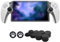 MOJOXR PS Portal Silicone Cover and Stick Caps Compatible with PlayStation Portal Remote Player, Anti-Slip Protector Case and 10 Thumb Grip Caps Accessories for PS Portal Remote Player(White)