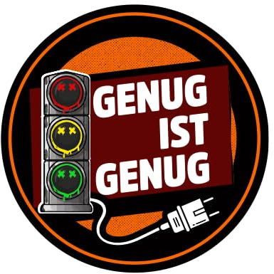 Sammys Shirt Store Ampel genug ist genug Aufkleber 10 cm