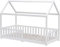 Kingwudo® White and Natural Pine Wood Bed Frame Kids Bed Scandinavian House Style for Girls or Boys Standard Single Bed Frame for Bedroom Furniture, Mattress (WITHOUT) 90x190 cm (White)