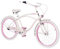 Plumbike Rider Go Girl Stadtfahrrad Damen White - mit 26 Rädern - für Frauen, Mädchen 155-190 cm - Großer Weicher Fahrradsattel - V-Brake-Bremse - 7-Gang-Version - Weiß