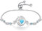 FANCIME Lebensbaum Türkis Armband für Damen 925 Sterling Silber Baum des Lebens Türkis Anhänger Armband Schmuck Geschenke für Damen Frauen Mädchen