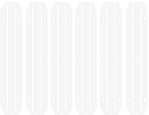 60Pcs 3 Ring Binders,Magazine Holders for Binders 3 Hole Punched Plastic Magazine Organizer Binder Accessories 3 Ring Binder Insert Strips for File Book Paper Magazine Collector (5mm)