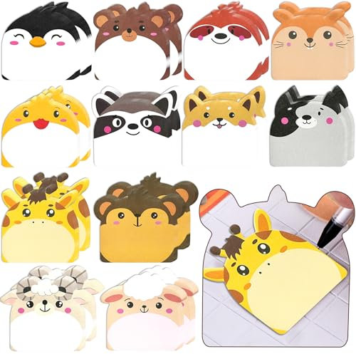 YeahBoom 24Pack Haftnotizen,720 Blatt Kleine Haftnotizen Kinder,Cartoon Tier Haftnotiz,Niedliche Mini-Haftnotizen,Klebezettel,TierföRmiger Haftnotizblock,Schulnotizen, Büronotizen, Geschenke Kinder