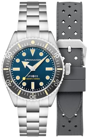 Spinnaker Herren 40mm Spence 300 Automatikuhr mit massivem Edelstahlarmband SP-5097