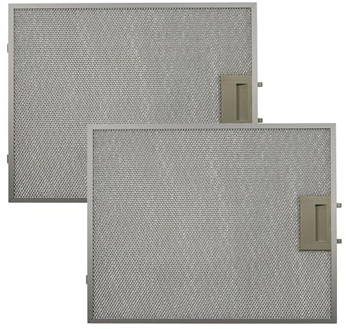 vhbw 2 x Filter Metal Grease Filters Compatible with Neff I89EH52N0B/02 Cooker Hood - 34.9 x 29.6 x 0.8 cm, Metal