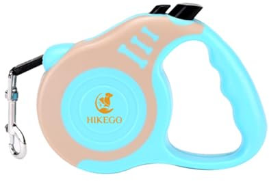 Fixierbare Hundeleine, 5m Laufleine neon blau – Robuste und Verstellbare Leine für Hunde