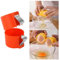 Ei-Öffner, Ei-Knacker-Werkzeug, Ei-Schäler für hartgekochte Eier, Ei-Öffner-Werkzeug, Ei-Schneidewerkzeug für Kochen, Camping, Küchen-Gadgets (1Stück Orange)