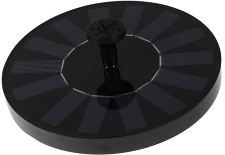 POPETPOP Fontaine Solaire Jardin avec Fontaine à Eau Pompe à LED Alimenté Matelas d'air Fontaines De Piscine Projecteur Solaire Pompe Fontaine Piscine Gonflable Décoratif Mangeoire Abdos