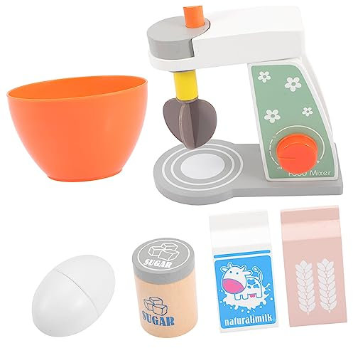 Abaodam Holz Kochgeschirr Set Spielzeug Kinder Spielset Küche Spielzeug Mixer Spielzeug