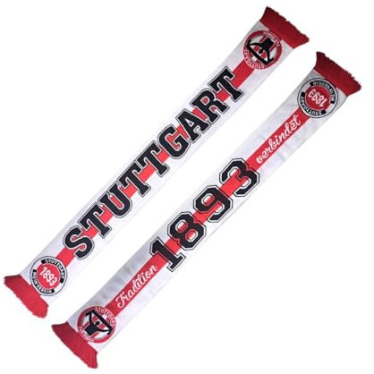 Elastico-Schal Stuttgart - Tradition verbindet, Fussball, 1893, Fanschal, Strickschal, besonders kräftige Farben, extra weiche Qualität
