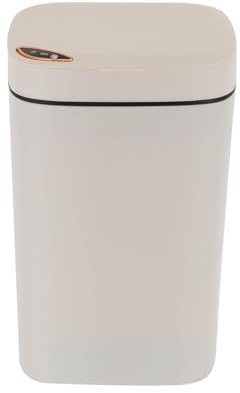 RjcdOPL Poubelle à Capteur Automatique 16L en PP, Trois Modes d'Ouverture, Avec Organisateur de Sacs à Ordures, Pour Cuisines, Salle de Bains, Chambre à Coucher