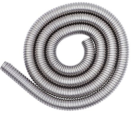 BRIGHTFUFU 3m Metallschutzschlauch Aus Edelstahl Flexibler Kabelschutz Für Drahtkabel Gewindeschlauch Zum Schutz