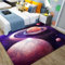 RUGMRZ Draußen Teppich Sternenhimmel Einfache Wohnzimmerdekoration rutschfest, Langlebig Und Waschbar Langer Teppich Flur Lila Teppich Jungen Flickenteppich Waschbar 160X230CM